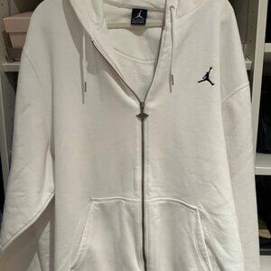 Nike Air Jordan Sweatshirt Hoodie White XXL